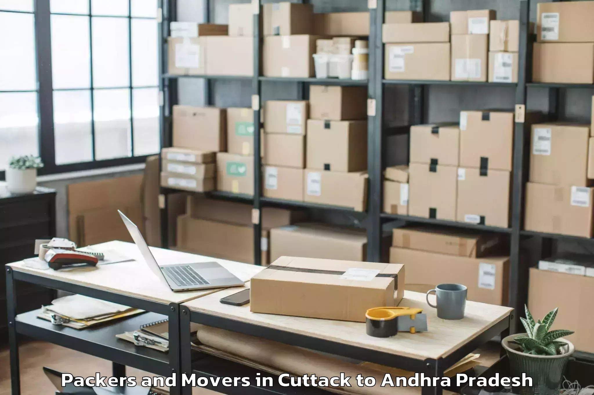 Cuttack to Kanamarlapudi Packers And Movers Booking